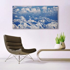 Obraz na akrylátovom skle Hora mraky príroda 120x60 cm