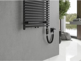 Mexen Sol, elektrické vykurovacie teleso 1200x500 mm + vykurovacia tyč 600 W, čierna, W125-1200-500-2600-70