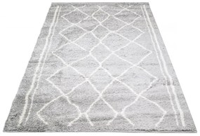 Kusový koberec Shaggy Pata šedý 140x200cm
