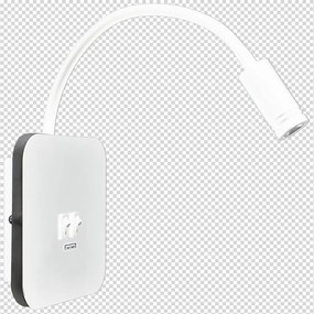 Nástenné LED svietidlo Base1, 1x LED 8+2w, 4000k, w, vypínač