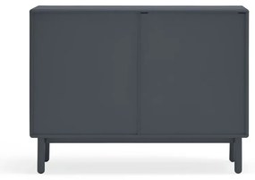 Tmavosivá nízka komoda 120x90 cm Corvo - Teulat