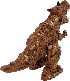 LEAN Toys Dinosaurus na diaľkové ovládanie s parným projektorom hnedý