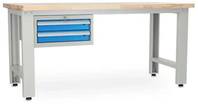 Dielenský stôl Solid OAK-20, 180 cm, závesný box, dub