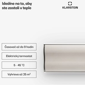 Blumfeldt Cosmic Beam Plus XXL, infračervený ohrievač, 3000 W, IP44, diaľkový ovládač, biely
