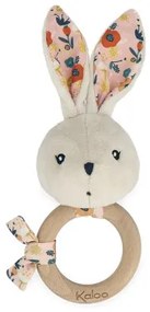 Drevená hrkálka pre bábätká Zajačik Kaloo K´Doux poppy