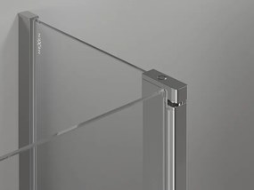 Mexen Mist T, sprchový kút s krídlovými dverami, 75 x 90 cm, 8mm číre sklo, chrómový profil, 8A4T-075-090-01-00