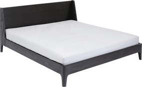 Masívna posteľ MILANO 180x200 cm, prevedenie dub, farba čierna