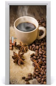 Fototapeta na dvere samolepiace šálka kávy 85x205 cm