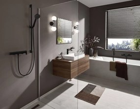 Hansgrohe Vivenis, nástenná sprchová batéria, čierna matná, HAN-75620670