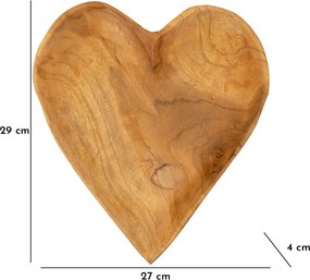 Dekoratívna odkladacia miska Kiha 27 cm z masívu