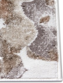 Hanse Home, Kusový koberec Shine 105922 Floral White Grey Brown, 57x90, hnedá, obývacia izba