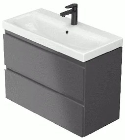 Cersanit Moduo Slim, závesná umývadlová skrinka 80x38x57 cm, antracitová matná, S590-089