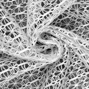 ZÁVES NA KRÚŽKOCH LARA 140X250 CM BIELA