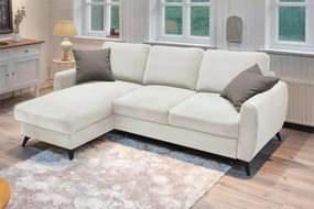 XXXLutz ROZKLADACIA ROHOVÁ SEDAČKA, kov, textil, kompozitné drevo, krémová MID.YOU - Online Only obývacie izby - 000694010101