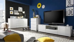 TV skrinka Spice, biela lesk