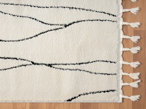 My Flair, Behúň Moroccan Serenity CA40082 weiß, 80x250, čiernobiela, obývacia izba