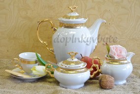 Thun kávová súprava Maria Louise zlatá 17-dielná