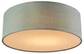 Stropné svietidlo zelené 30 cm vrátane LED - Drum LED