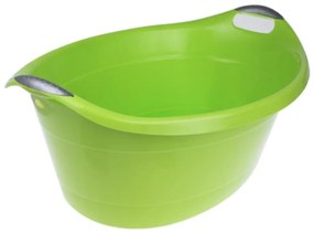Oválna zelená vaňová misa 40l