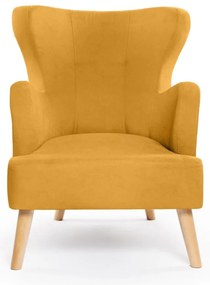 Kreslo ušiak v horčicovej farbe Noemye – Bonami Selection
