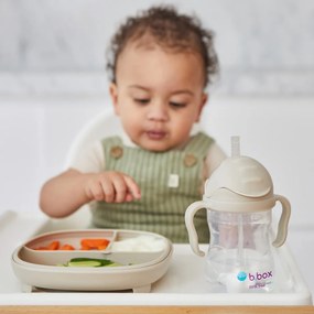 Hrnček so slamkou - béžový 240 ml