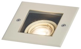 Moderné zemné bodové svietidlo béžové GU10 50 mm otočné a naklápacie IP65 - Oneon