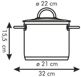 Tescoma VISION hrniec s pokrievkou 5,5 l, 22 cm