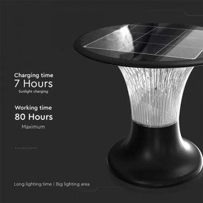 LED solárna lampa so senzorom LED/15W/3,2V 4000K/6000K IP65 6000 mAh