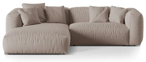 Béžová modulárna rohová pohovka (ľavý roh) Martina – Micadoni Home