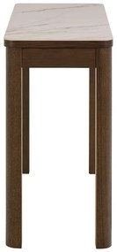 Béžový/tmavohnedý konzolový stolík s keramickou doskou 40x100 cm Southampton – Actona