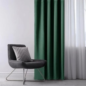 Zatemňovací záves blackout RESTILO tmavo zelený 140 x 245 cm sada 2 ks