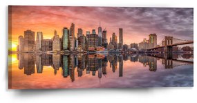 Sablio Obraz New York Západ slnka - 110x50 cm