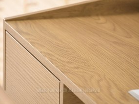 PC stolík Esko (dub + biela). Akcia -19%. Vlastná spoľahlivá doprava až k Vám domov. 1109750