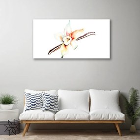 Obraz na skle Kvet umenie 140x70 cm