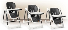 Detská stolička 3v1 Nukido Elite - čierna