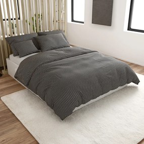 Bavlnené obliečky STRAVON čierno-sivé Rozmer obliečky: 70 x 90 cm | 140 x 200 cm