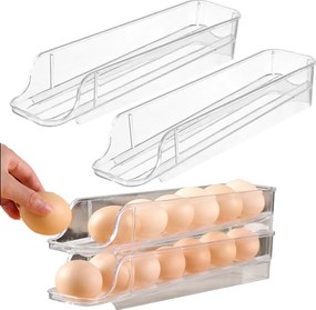 VERK GROUP 2. akosť - Box na vajíčka, 14 vajec, rolovací, stohovací, úzky so zníženou hranou, 2ks