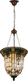 Luxus luster Tiffany závesná lampa BELL Ø41CM 5KG