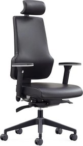Ergonomická kancelárska stolička MOSH Elite F – čierna