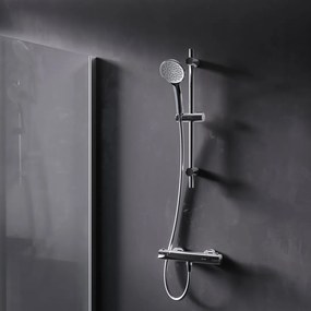 Ručná sprchová súprava AM.PM Hit F408TA46 s termostatickou sprchovou batériou, chróm