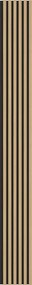 Mexen Lam-B, akustické stenové lamely 275 × 30 cm, HDF doska 4 mm, technická dyha, dub zlatistý, 275307-3015-003