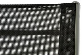 Garthen 40751 Záhradný skladací set stôl + 4 stohovateľné stoličky - čierna