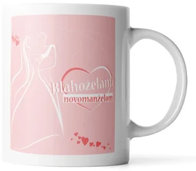 Sablio Hrnek Blahopřejeme novomanželům - 200 ml - espresso