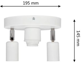 Bodové svietidlo CENTRO 3xE27/15W/230V biela