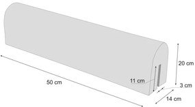 Chránič na detskú postieľku zelený, 50 cm