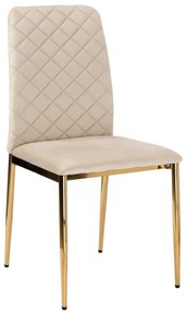 Jedálenská stolička MAVERIK zlatá / béžová