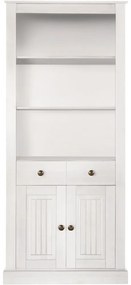 Biela knižnica z borovicového dreva 181x31 cm Mille – Støraa