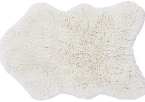 Lorena Canals koberce Vlnený koberec Woolly - Sheep White - 75x110 tvar kožušiny cm