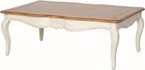Konferenčný stolík Verona 122 cm z masívu hnedý/béžový