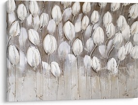 Obraz - Štruktúrované tulipány (70x50 cm)
